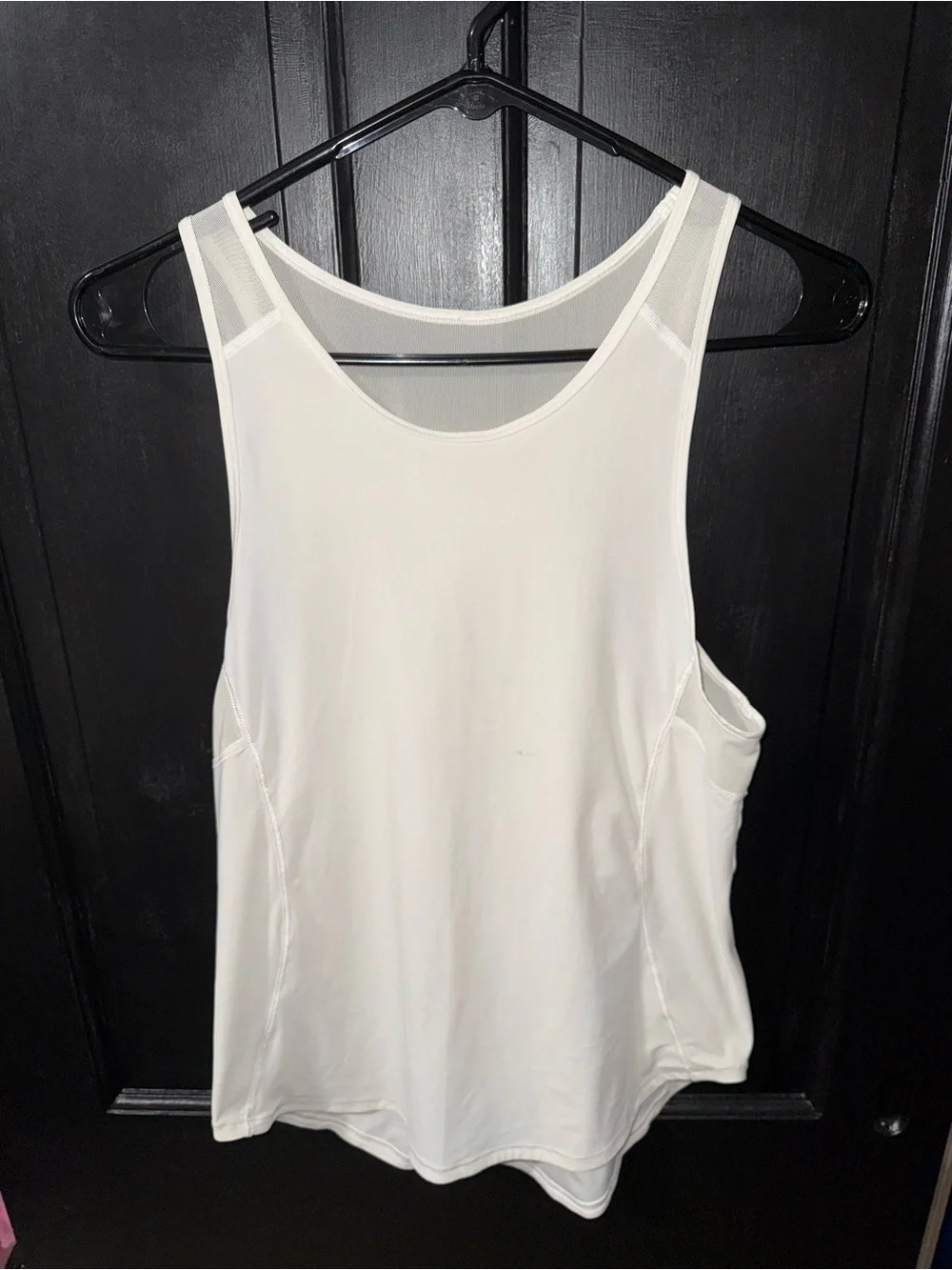 lululemon athletica White Mesh-Back Athletic Tank